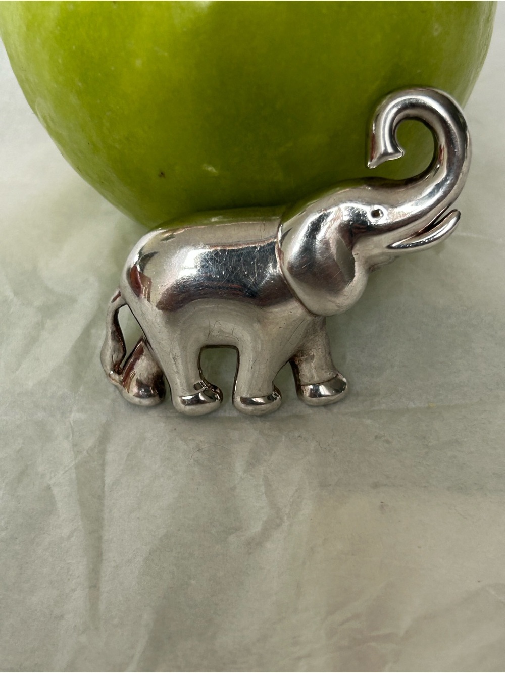 Silver Elephant Accent Brooch - Women Dresses Accessory
